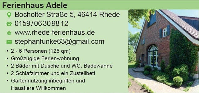 Ferienhaus Adele © Stadt Rhede