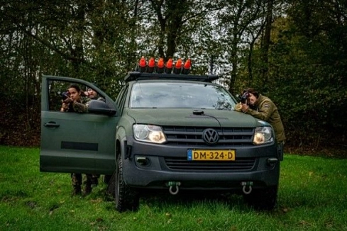 Niederländische Militärübung _Amarok-Fahrzeug © Kreis Borken
