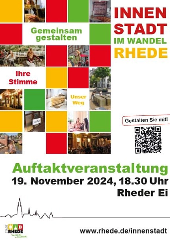 Plakat Rheder Innenstadt im Wandel © Stadt Rhede